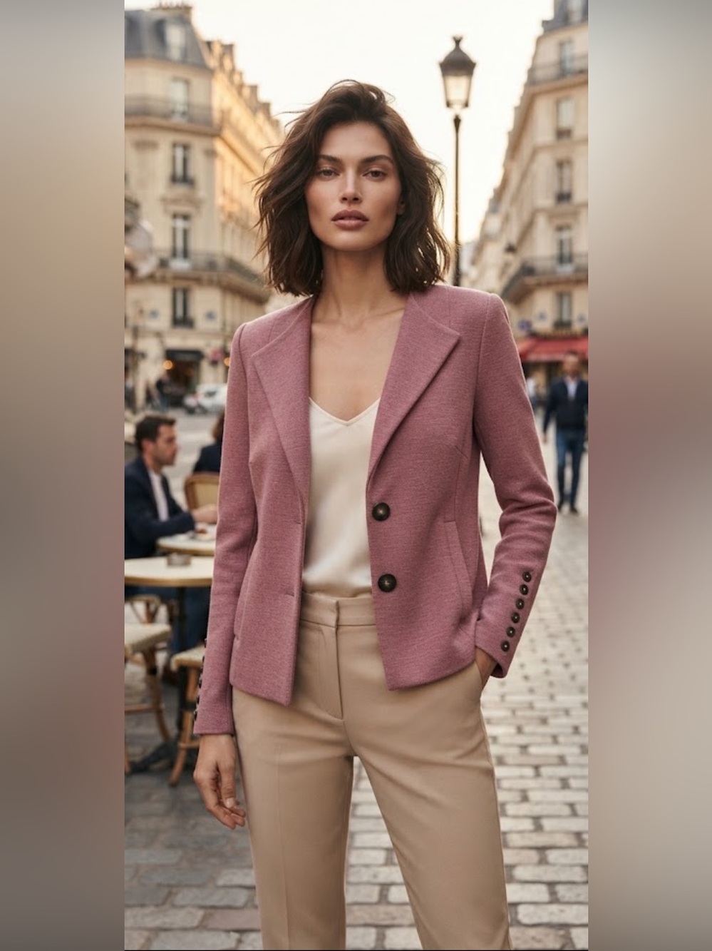 NWOT CAbi rose pink blazer